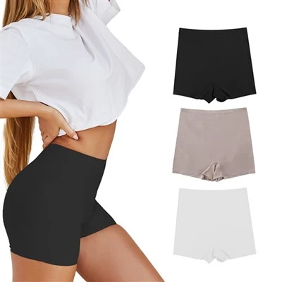 Kvinders sømløse sikkerhedshorts åndbart boyshort undertøj