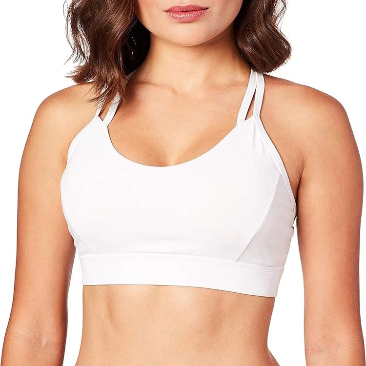 Hvid yoga bh